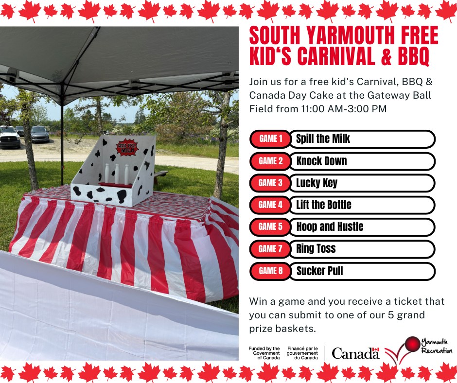 South Yarmouth FREE Kid's Carnival & BBQ Tuesday July 1st