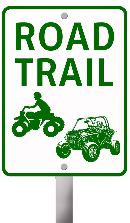 OHV trail sign small