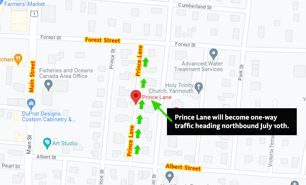 Prince Lane Map