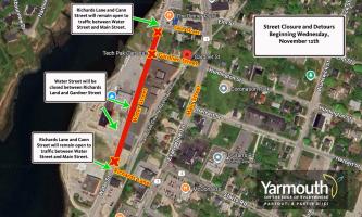 Construction and Street Closure on Water Street 