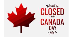 No Transit, Town Hall Closed July 1st