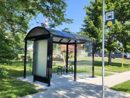 Town Installs New Bus Shelters